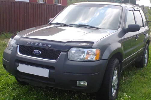 Дефлектор капота (мухобойка) FORD Escape I c 2000-2007 г.в. (Форд Эскейп) Вип Тюнинг